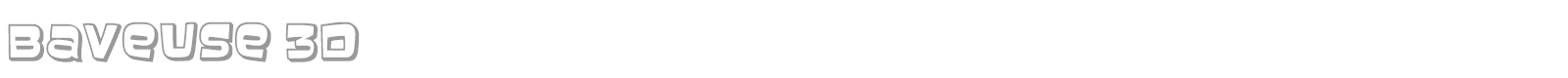 Baveuse font preview